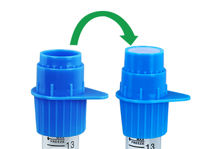 分体式设计，上杯可倒置收 集残留细胞，有效降低样本 损失